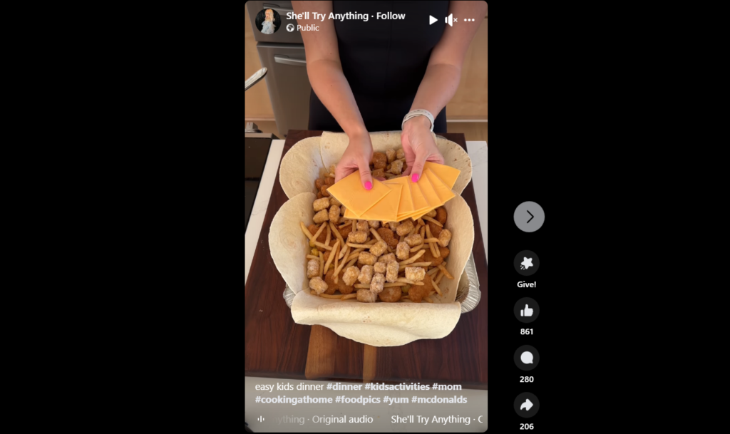 An image showing a woman preparing food