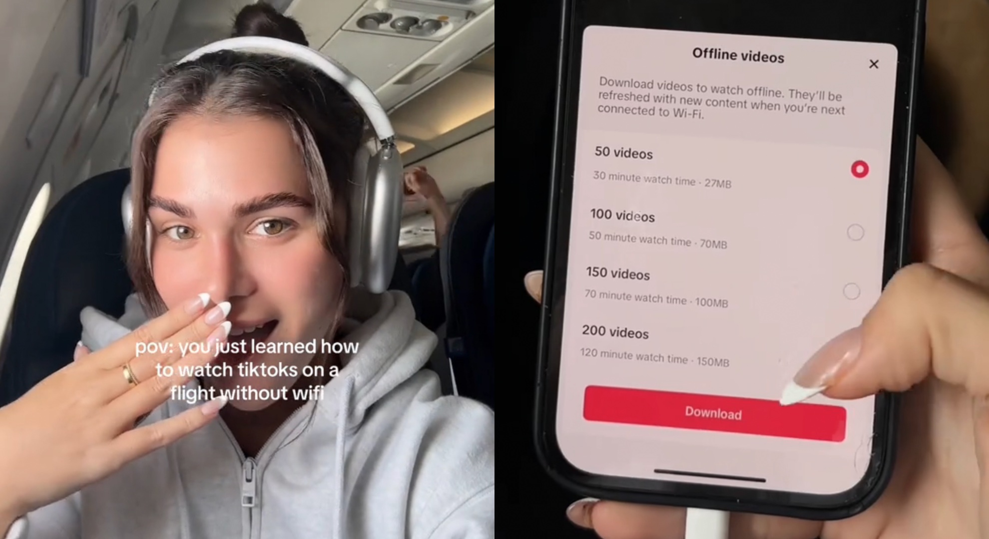 TikTok feature that lets you watch videos on flights without Wi-Fi is a ‘lifesaver’