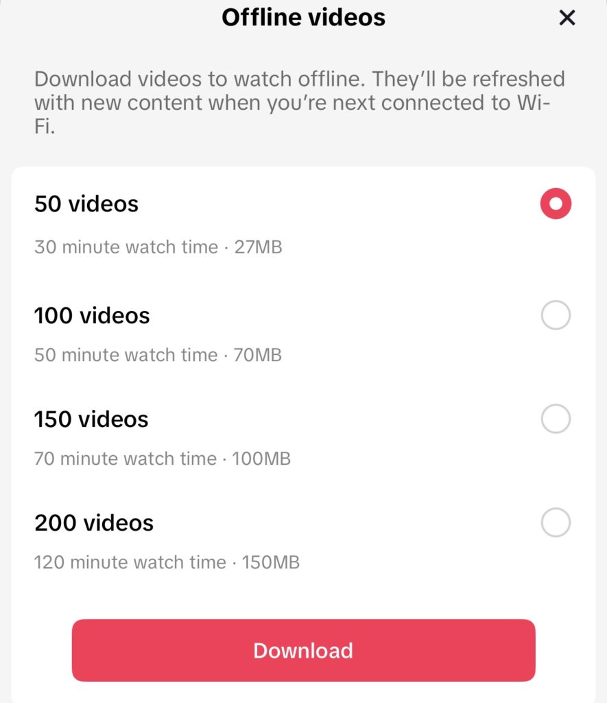 TikTok feature lets you download videos to watch offline