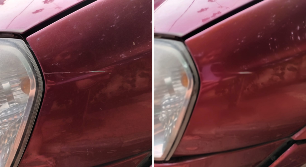 TikTok hack to remove scratches on the car